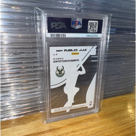 2019 Clearly Donruss Giannis Antetokounmpo Clear for Takeoff PSA 10 Greek Freak - Picture 2 of 2